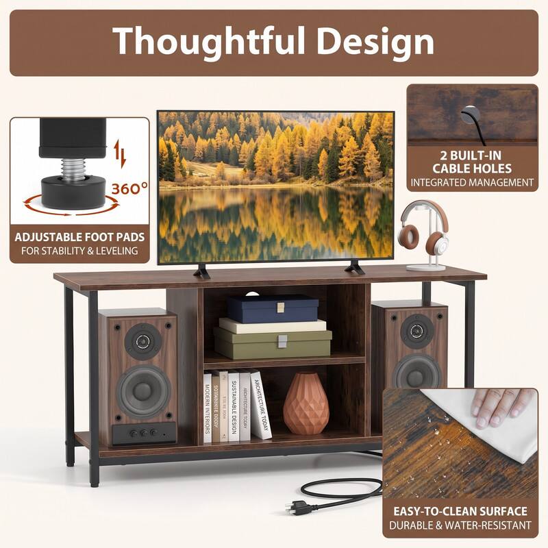 Thoughtful Design

- 360° Adjustable Foot Pads for Stability & Leveling
- 2 Built-in Cable Holes for Integrated Management
- Modern Interiors
- Sustainable Design
- Architecture Today
- Easy-to-Clean Surface, Durable & Water-Resistant