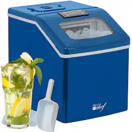 Deco Chef - Countertop Portable Ice Maker for Home or Office ICM40BLU - Blue
