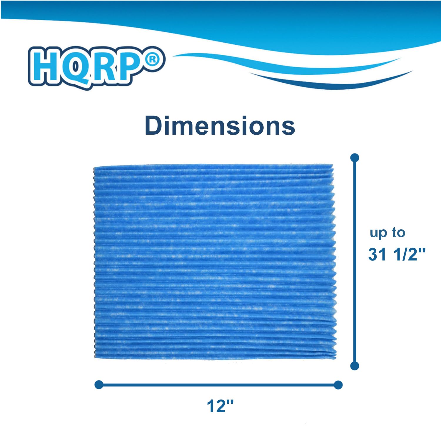 HQRP Dimensions up to 31 1/2" x 12"