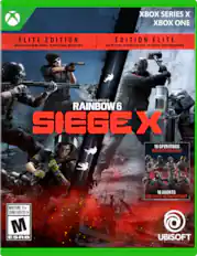 XBOX SERIES X XBOX ONE
ELITE EDITION
INCLUDES ALL GAME MODES - 16 ADDITIONAL OPERATORS
ÉDITION ÉLITE
INCLUT TOUS LES MODES DE JEU - 16 AGENTS SUPPLÉMENTAIRES
TOM CLANCY'S RAINBOW 6 SIEGE X
16 OPERATORS
INSTANTLY UNLOCKED
16 AGENTS
DÉBLOUS INSTANTANÉMENT
MATURE 17+
JEUNES ADULTES 17+
ESRB
UBISOFT