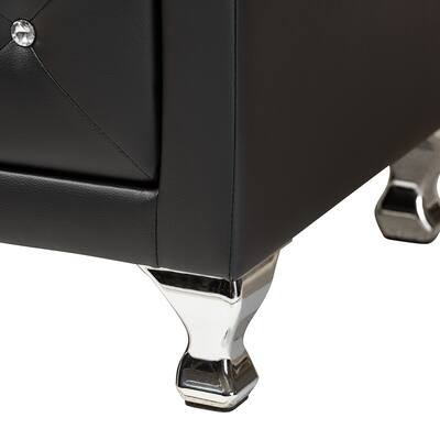Baxton Studio Luminescence Faux Leather Upholstered Dresser Black 5421 - Best Buy Baxton Studio Luminescence Faux Leather Upholstered Dresser Black 5421 - Best Buy