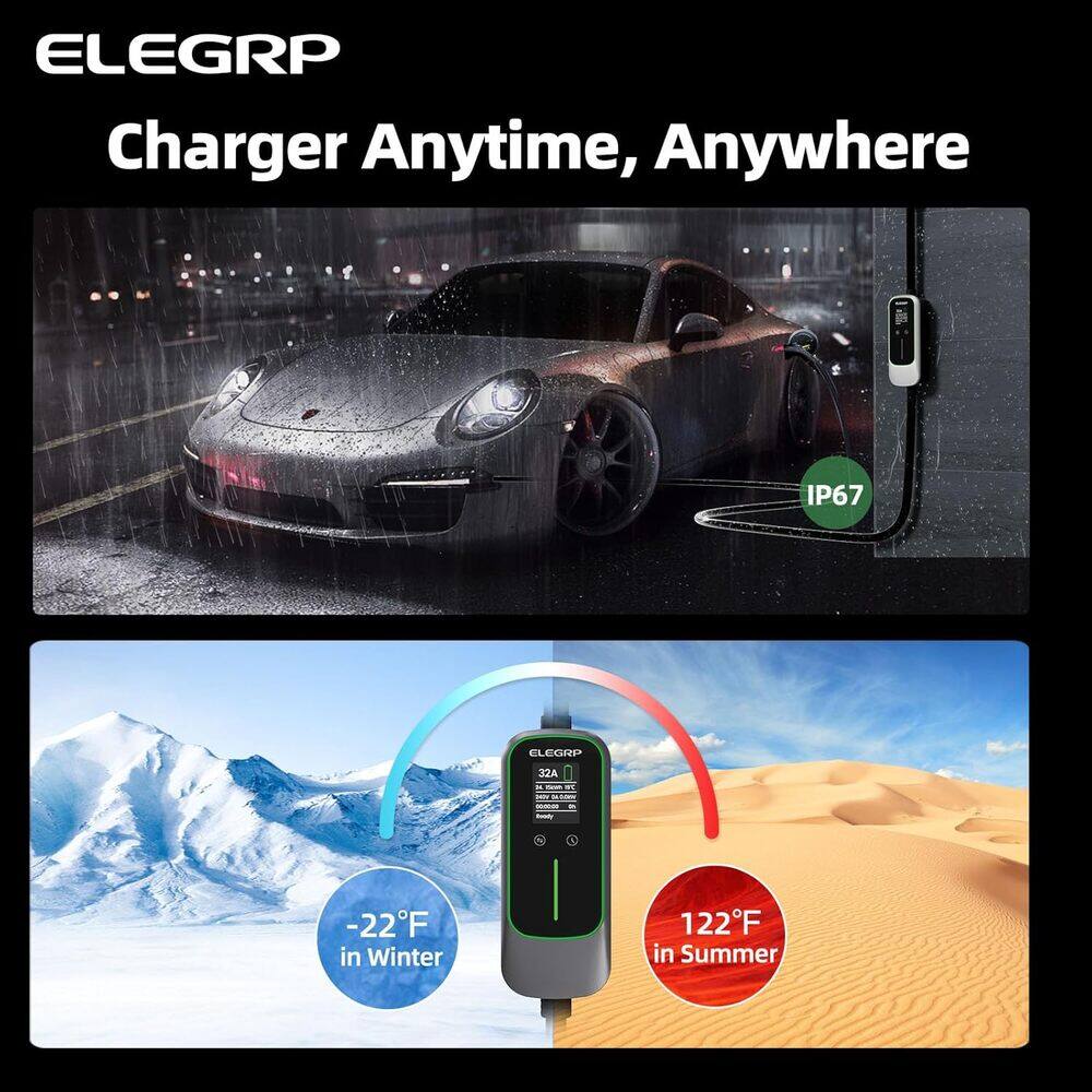 ELEGRP Charger Anytime, Anywhere

IP67

-22°F in Winter | 122°F in Summer