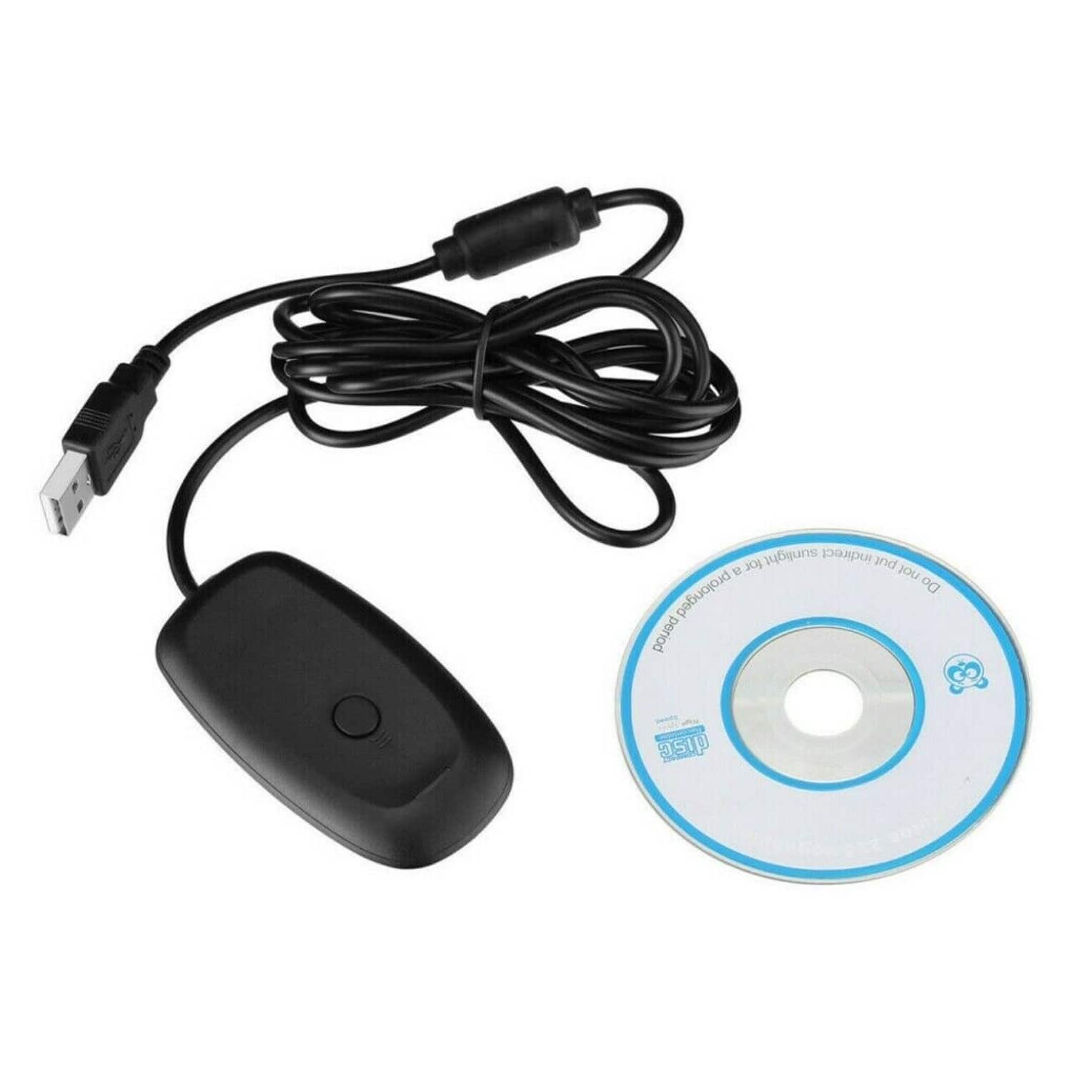 Sanoxy - USB Gaming Receiver Wireless Adapter for 360 PC Controllers - Black