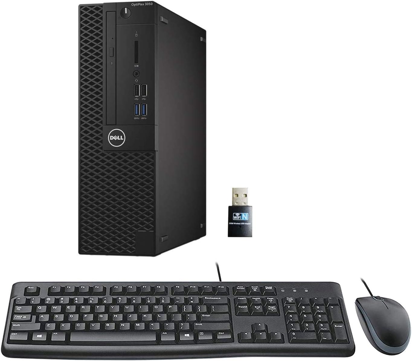 Dell - Refurbished Excellent - Optiplex 3050 SFF Desktop PC, Intel Quad Core i5-6500 up to 3.6GHz, 16GB DDR4, 256GB SSD, Windows 11 Pro 64 Bit - Black
