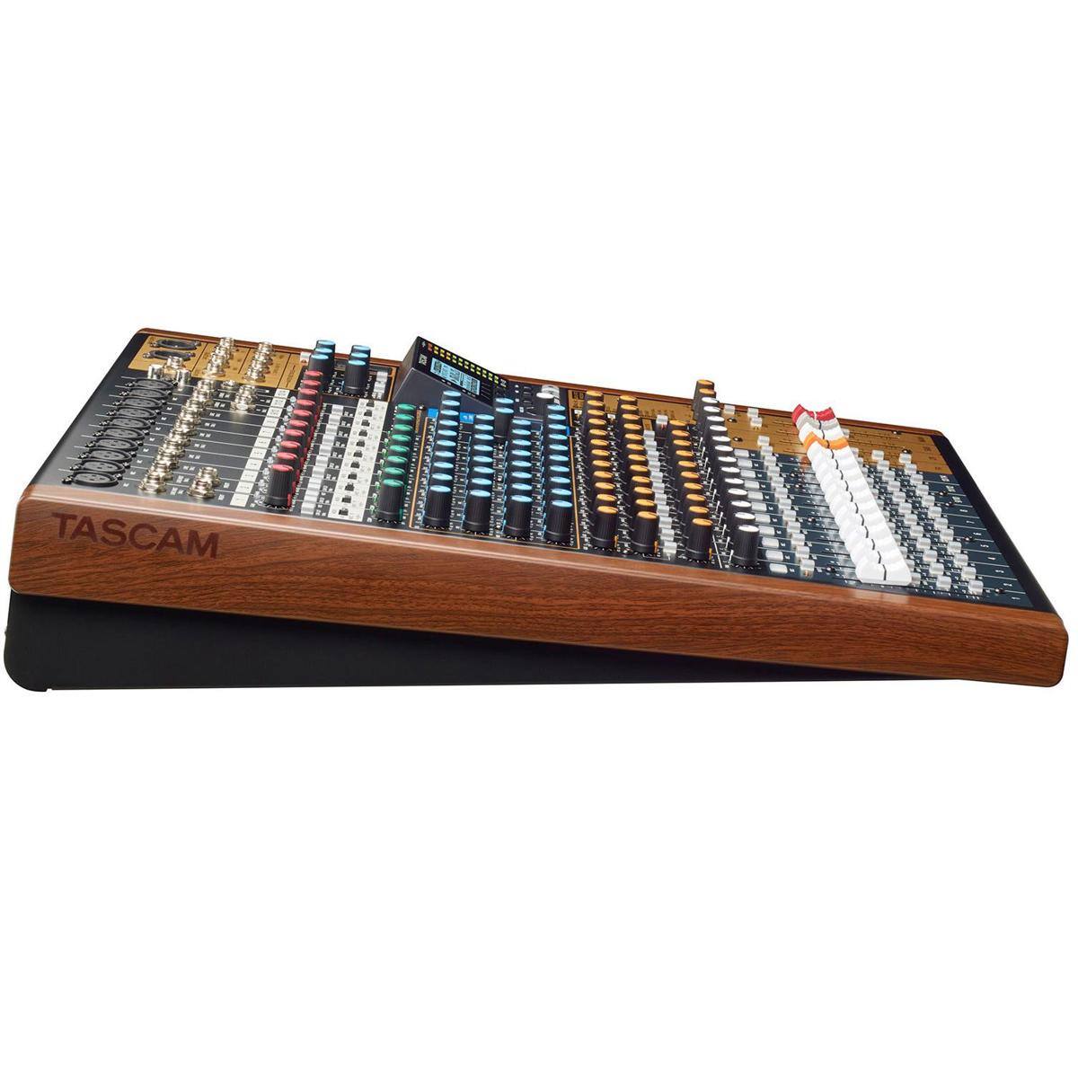 Alt View 5. TASCAM - Tascam Model 16 16-Channel Hybrid Mixer/Multitrack Recorder/Audio Interface.