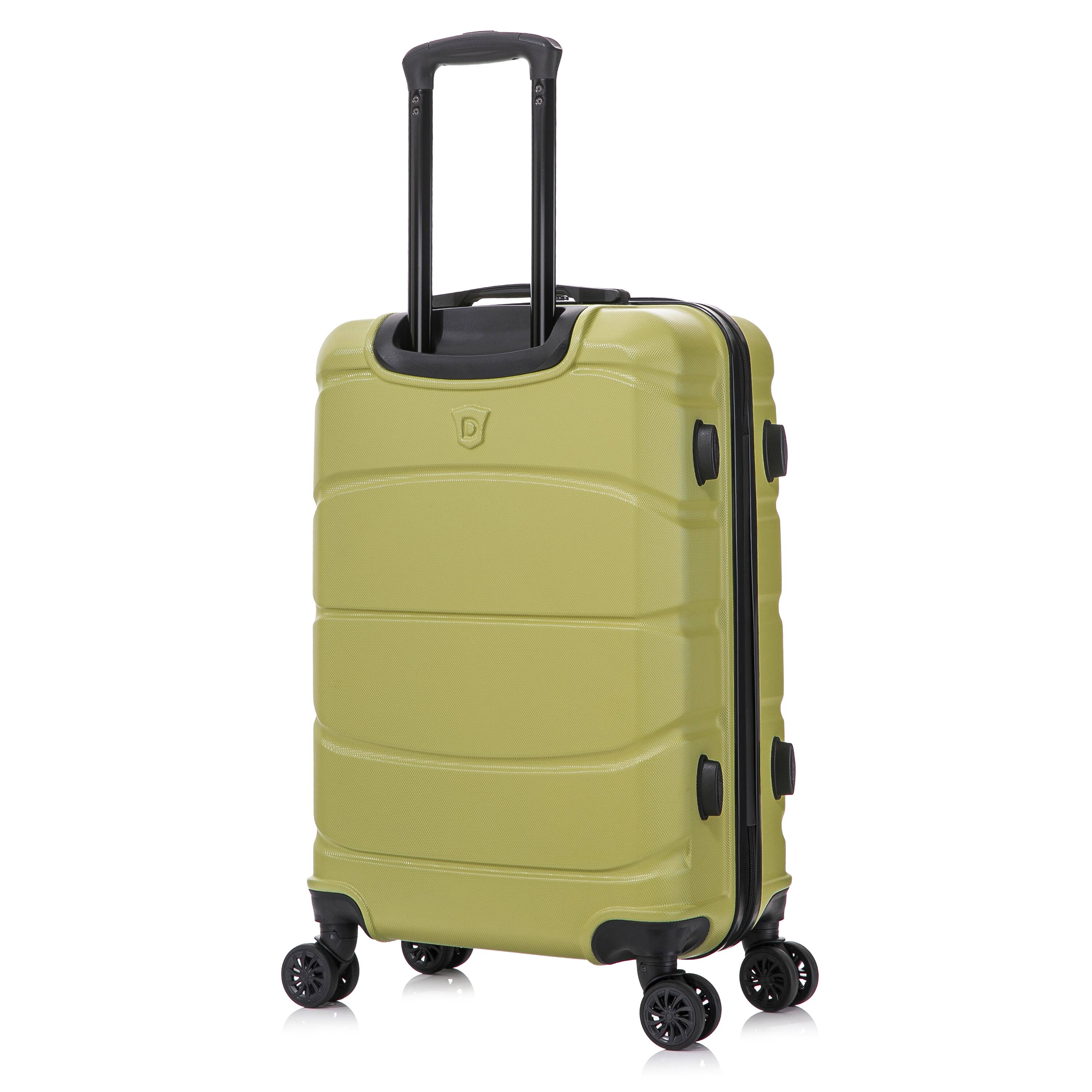 Alt View 5. DUKAP - Sense Lightweight Hardside Spinner Luggage 24" - GREEN.