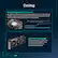 Cooling
Phase-Change GPU Thermal Pad
By melting to effectively fill the gaps between the GPU and the thermal module, a premium phase-change GPU thermal pad provides superior thermal conductivity and enhanced heat dissipation.
ΔT
Represents the change in hotspot temperature. Smaller values indicate better heat dissipation.
Traditional Thermal Paste
Phase-Change Thermal Pad
Axial-Tech Fans Design
Features a smaller fan hub that facilitates longer blades and a barrier ring that increases downward air pressure.