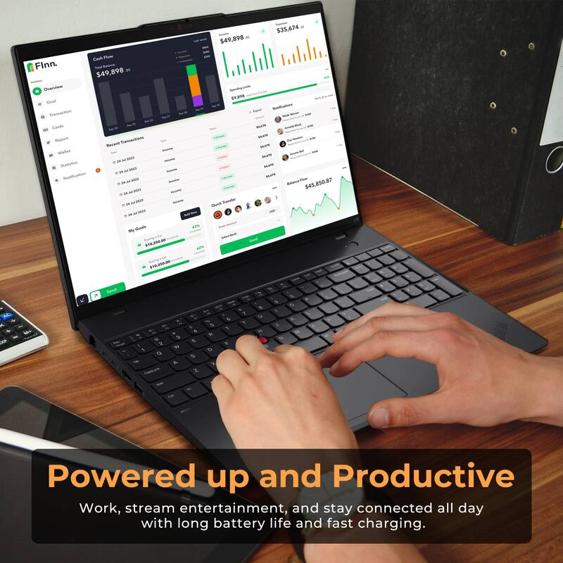 Cash Flow Finn. S Talas - $49,898 - Cone Goal Transaction - Cards - Rept - -c Wwther - - m  Scatrutes - PHES .. nodieo  a - A au T - MrS -  - A - e - - - - - - - - $35,674 - - - - $49,898 - - S  - - - SATE - - SAN - -  14-470  SLUT - -AT -AS - Baarca $45,850.87 2 Tous - - My Guale - Buma - $.20-0 aP% AP - SorBus 1 -- 2 AC & A. a bks 2 Send - S . 2 1 O 3 W A - & S &   D 5 1 Z 5  . . F - a u H  . 1 & S Ta MA 1 - T to

Powered up and Productive Work, stream entertainment, and stay connected all day with long battery life and fast charging.