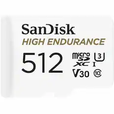 SanDisk
HIGH ENDURANCE
512 GB
microSDXC I
V30
10