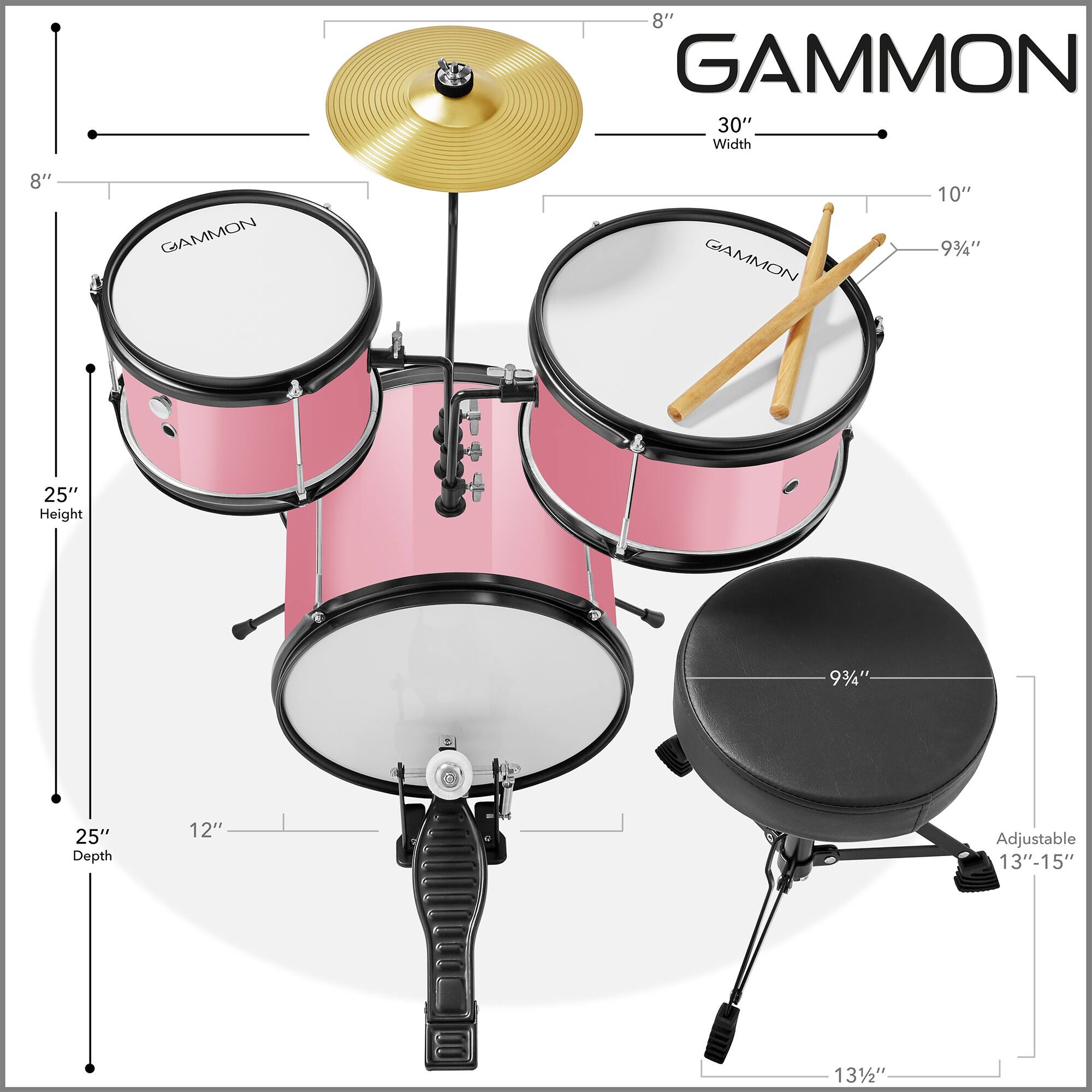 8" GAMMON  
30" Width  
8" GAMMON  
10"  
9 3/4"  
25" Height  
9 3/4"  
25" Depth  
12"  
Adjustable 13"-15"  
13 1/2"