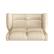 Alt View 14. ProLounger - Di'Onna Rolled Arm Distressed Faux Leather 2 Seat Wall Hugger Recliner Loveseat - Latte Tan.