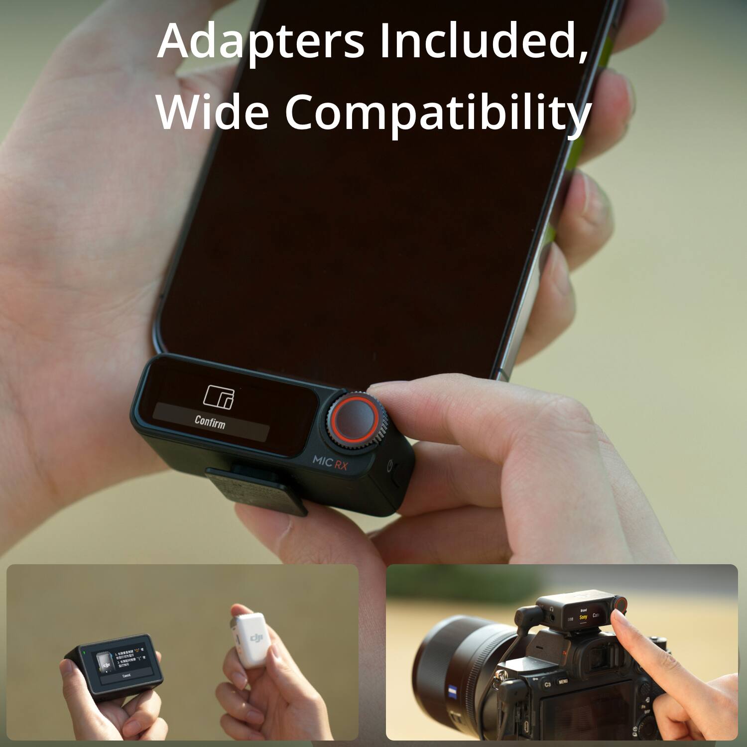 Adapters Included, Wide Compatibility

Confirm

MIC RX