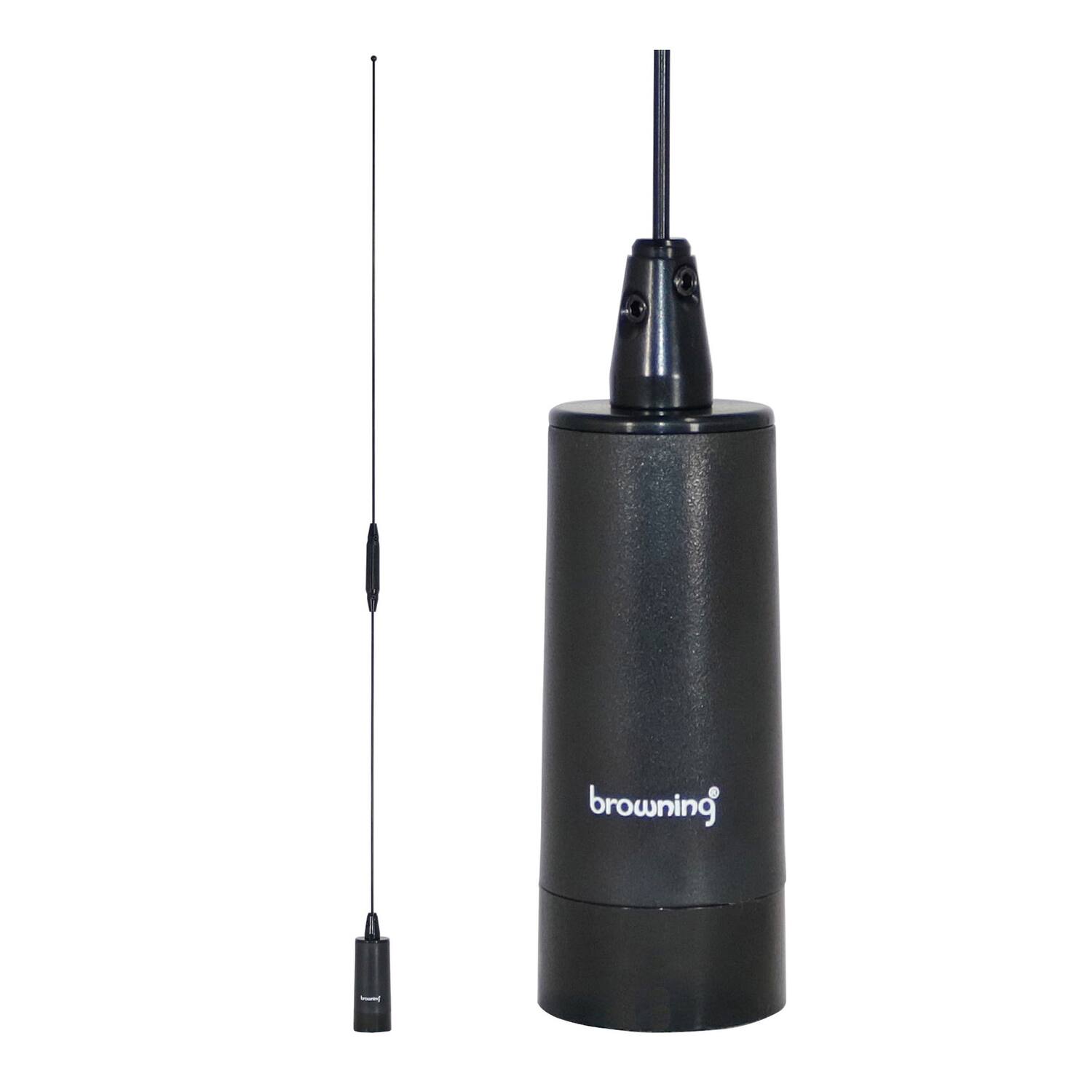 Front. Browning - Browning Br-180-b Amateur Dual Band Nmo Antenna 2.4dbd 144mhz-148mhz/5.5dbd 430mhz-450mhz - Black.