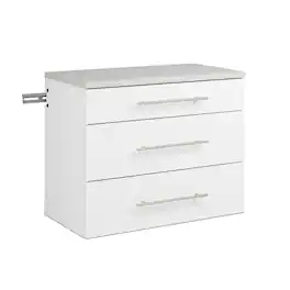 Prepac - HangUps 3-Drawer Base Storage Cabinet - White