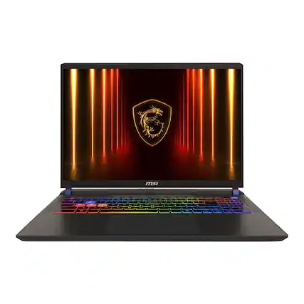 Front. MSI - MSI Vector 16 HX AI A2XWHG-061US 16" Gaming Laptop Computer - Cosmo Gray - Black.