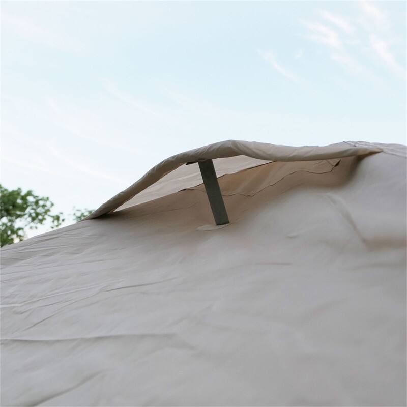 Alt View 8. HTUTWOO - Inflatable Tent With Canopy for Camping -5.76 m² Blow Up Tent with Hand Pump,Waterproof Oxford Tent for 2-3 Person Adult - Beige.