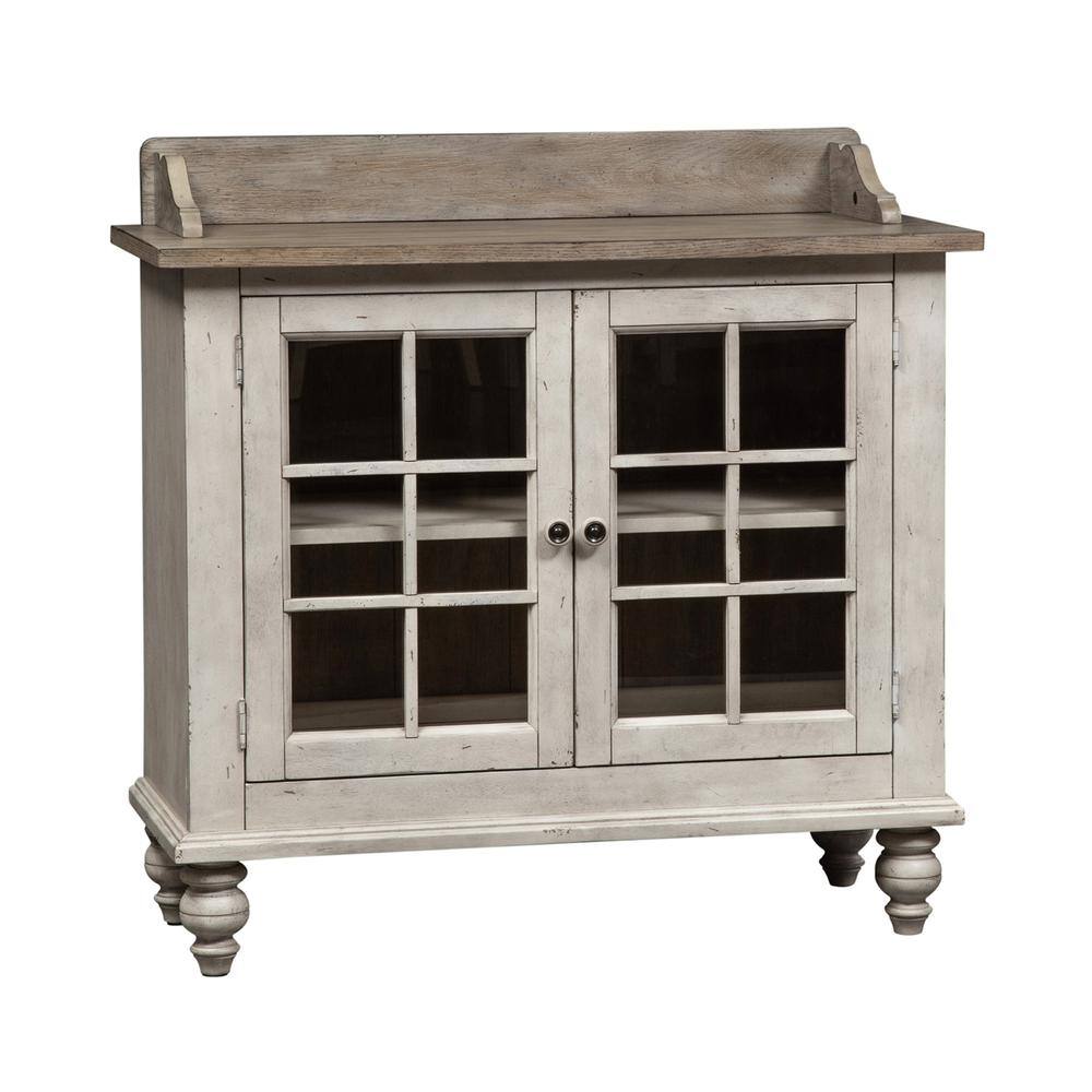 Alt View 2. Liberty Furniture Industries - Whitney Server in Antique Linen w/ Weathered Gray - White.