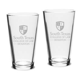 Jardine - South Texas College of Law 16oz. 2-Piece Classic Pub Glass Set - Multicolor