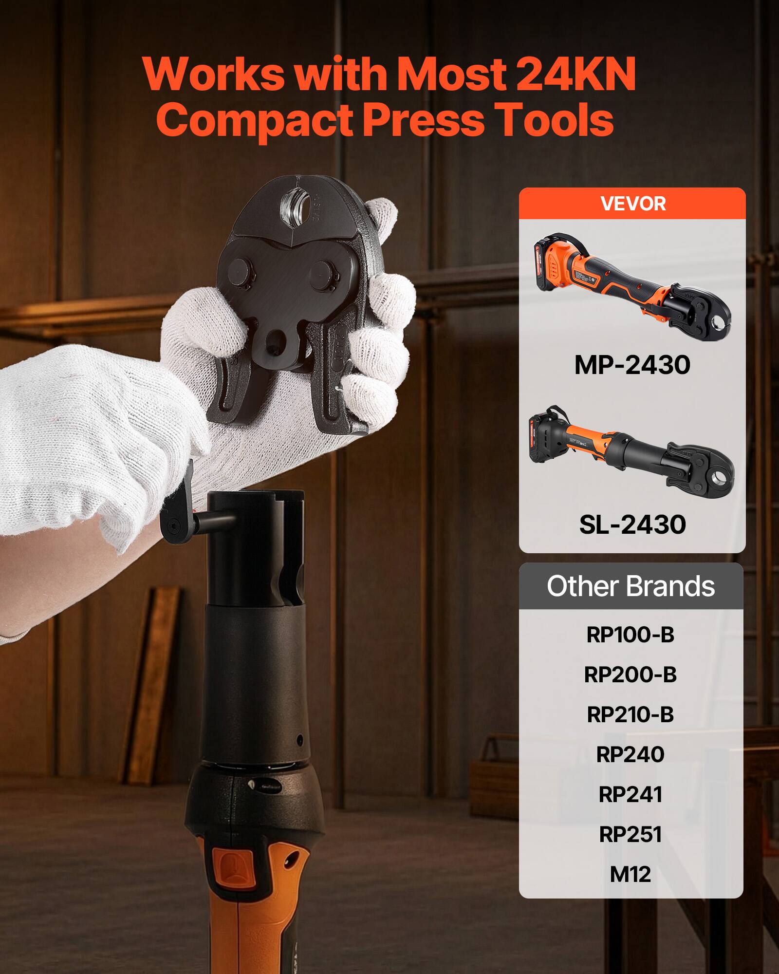Works with Most 24KN Compact Press Tools

VEVOR
- MP-2430
- SL-2430

Other Brands
- RP100-B
- RP200-B
- RP210-B
- RP240
- RP241
- RP251
- M12
