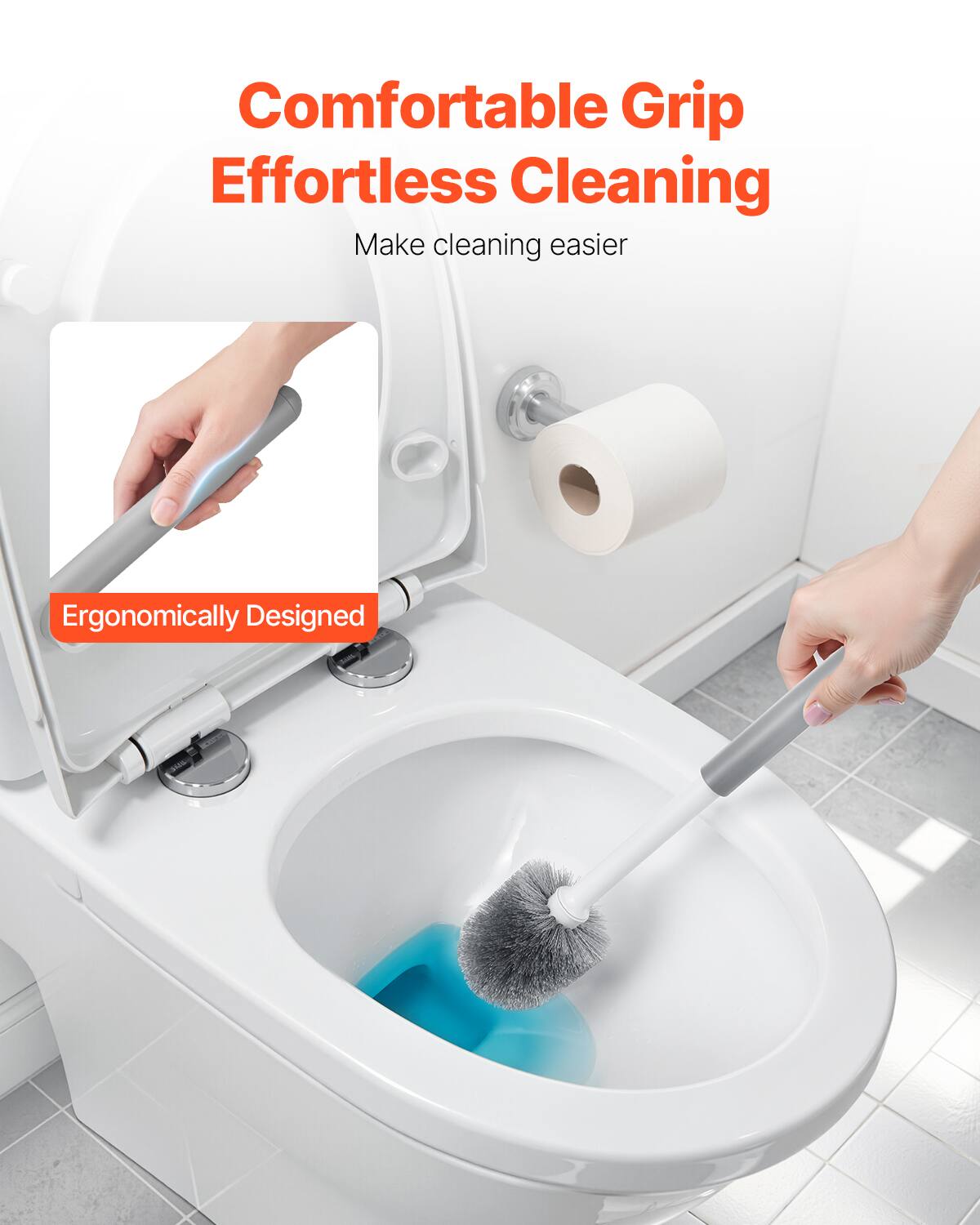 Comfortable Grip  
Effortless Cleaning  
Make cleaning easier  

Ergonomically Designed