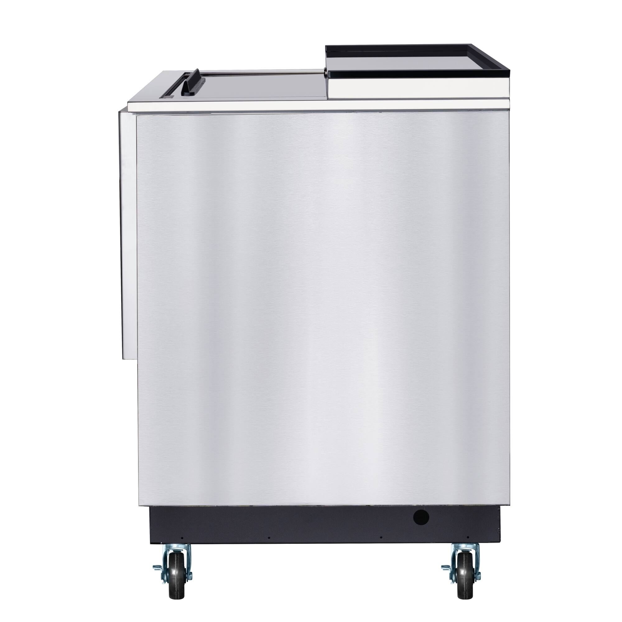 Alt View 3. Koolmore - 25 in. Commercial Bottle Cooler in Stainless-Steel with Built-In Opener, ETL Listed, 5 cu. ft. (KM-BOC25-SS) - Stainless steel.