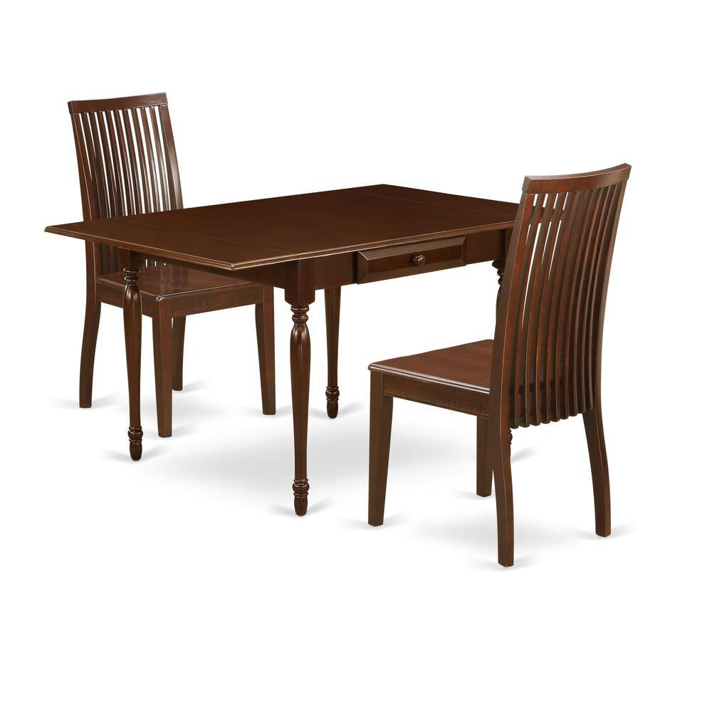 Left. East West Furniture - Dining Room Set Mahogany - Brown.