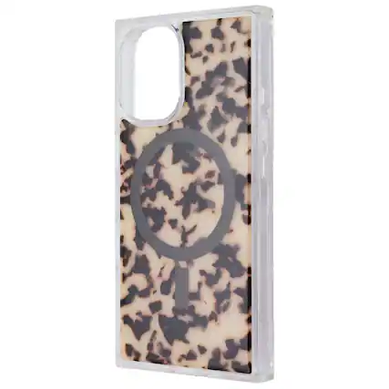 Front. Square - Square by Flaunt Case for MagSafe for Apple iPhone 16 - Blonde Tortoise Shell - Multicolor.