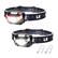 Front. Lepro - Rechargeable LED Head Lamp with 5 Modes 2 Packs - Black.