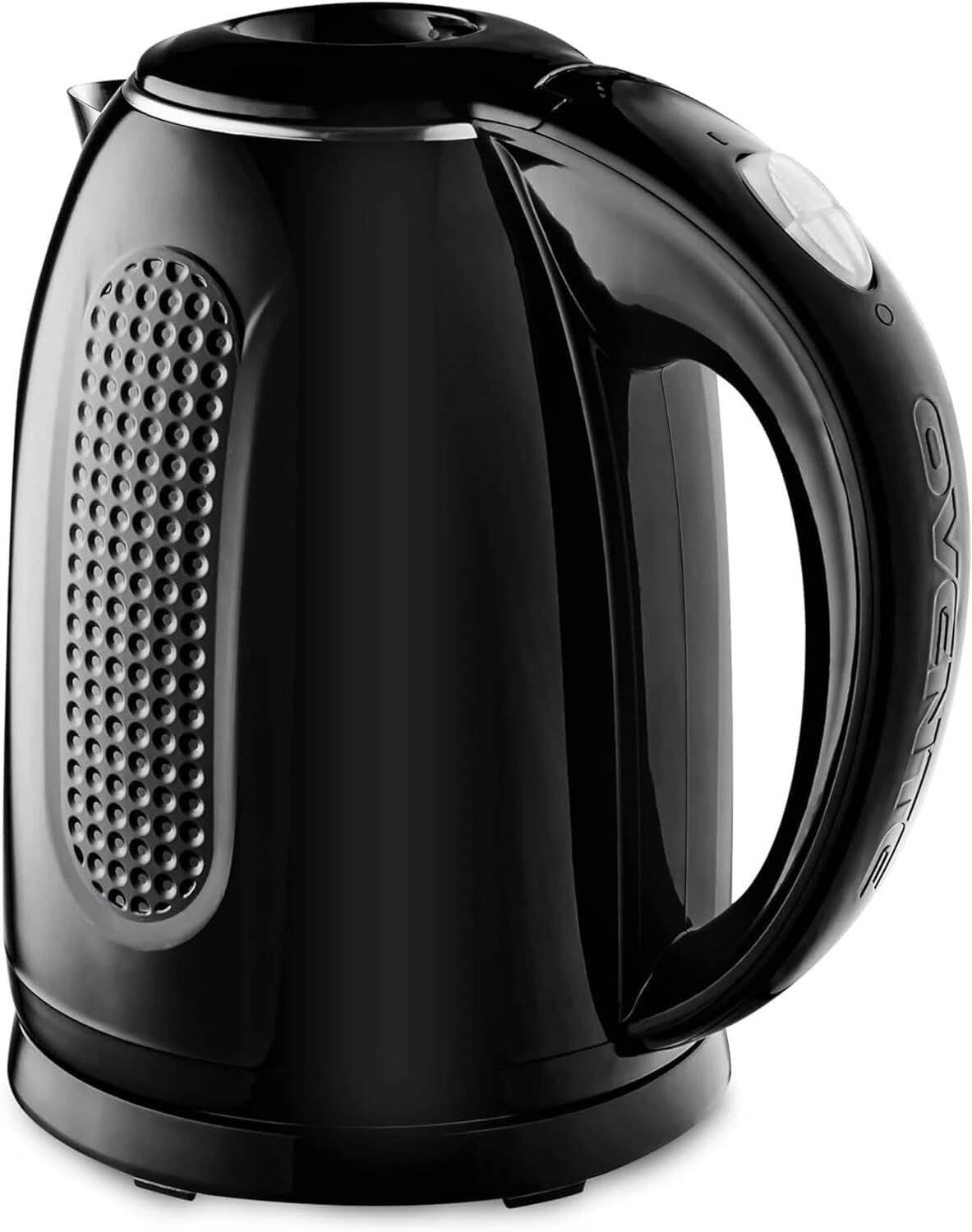 Front. COWLOWN - 1.7L Double Wall Steel Kettle 1100W Auto Shut Off Lock Lid KD64B - Black.