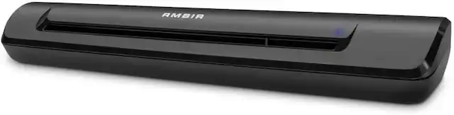 Front. Ambir Technology Inc - Ambir TravelScan Pro 600-BCS Simplex Document Scanner with AmbirScan Business Card for Windows PC - Black.