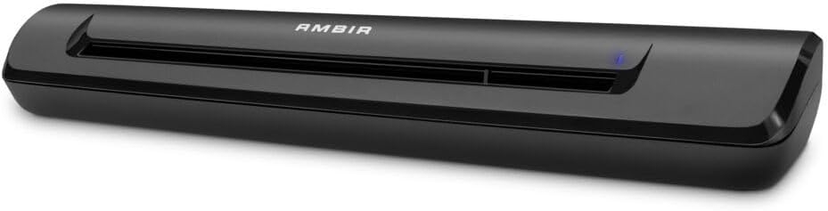 Front. Ambir Technology Inc - Ambir TravelScan Pro 600-BCS Simplex Document Scanner with AmbirScan Business Card for Windows PC - Black.