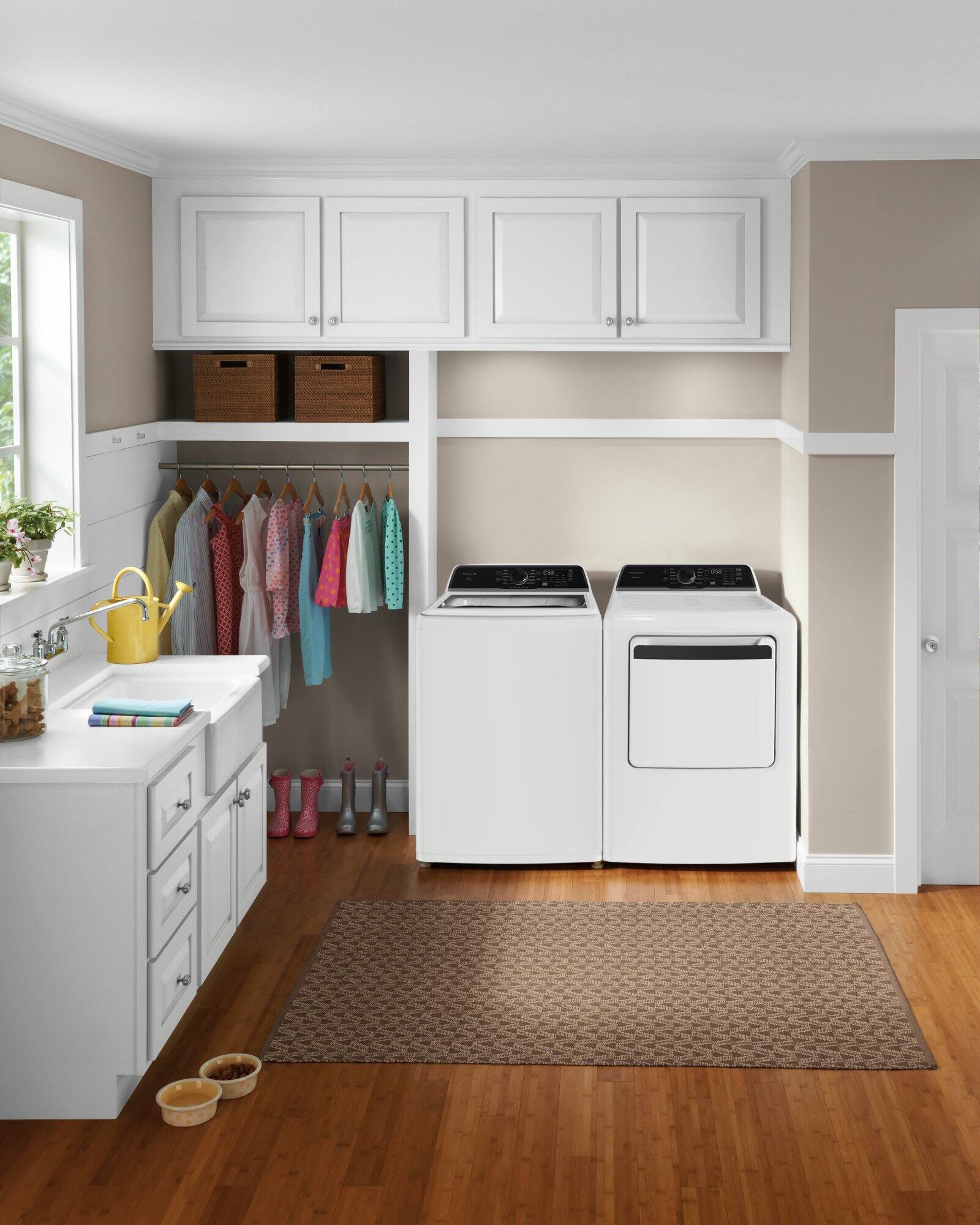 Alt View 3. Frigidaire - 7.0 Cu. Ft. Electric Dryer with Sensor Dry Technology - White.