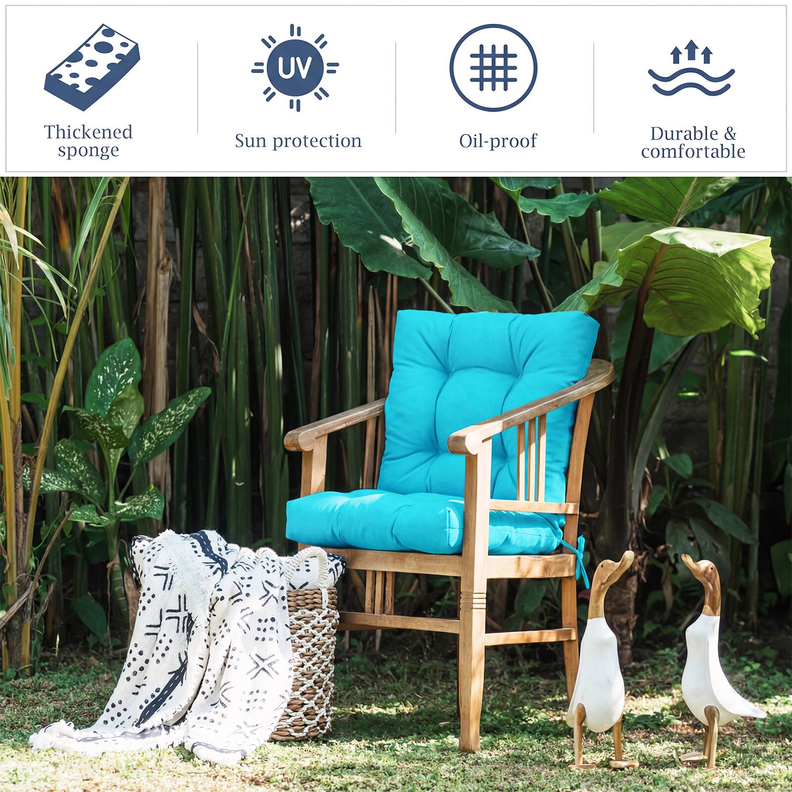 Thickened sponge  
Sun protection  
Oil-proof  
Durable & comfortable