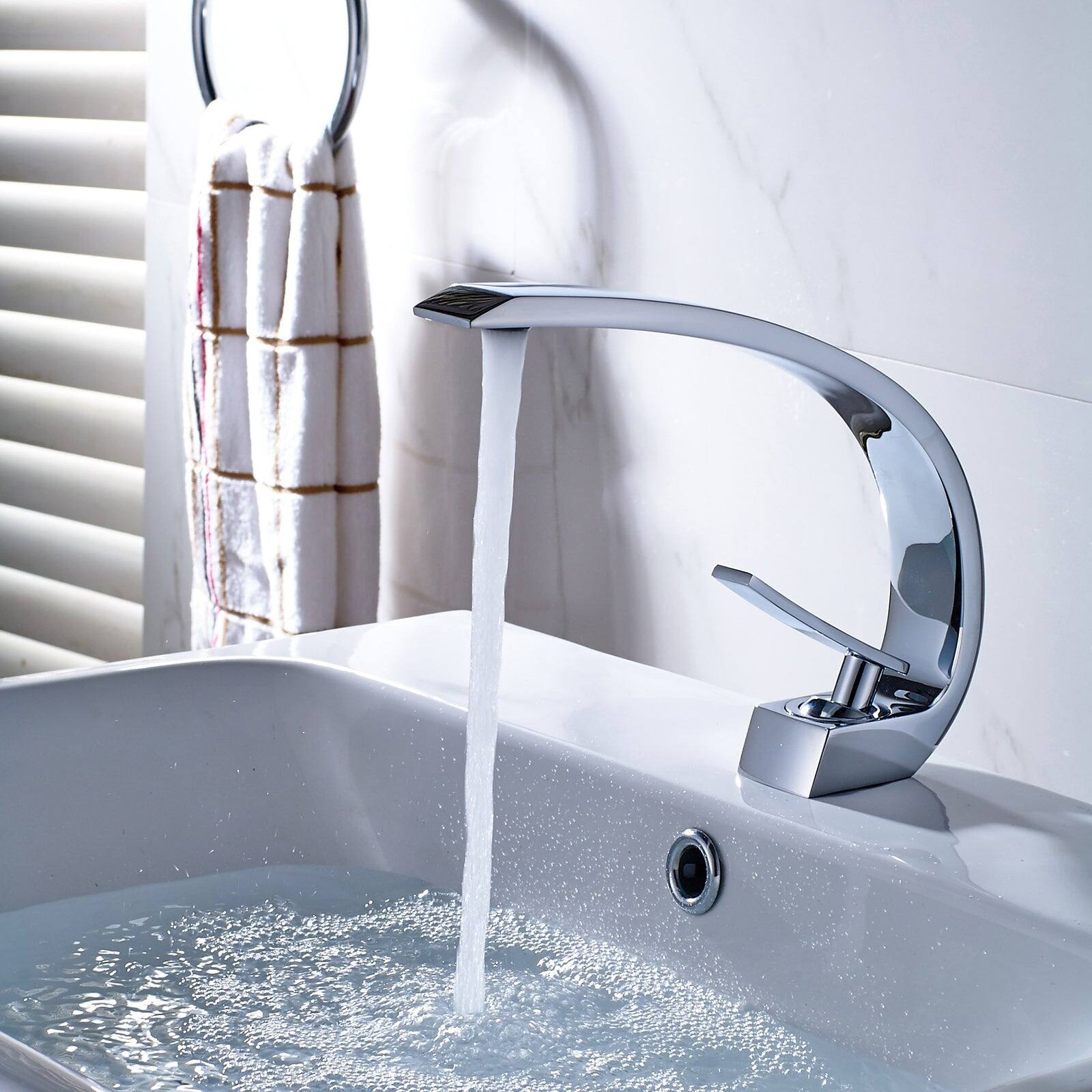 Alt View 2. Boyel Living - Silver Bathroom Faucet Single Handle Sprayer Lead Free Rust Resistant - Silver.
