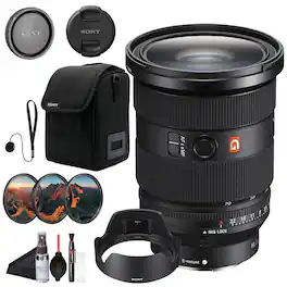 Bundle - Sony - FE 24-70mm f/2.8 GM II Lens (Sony E) (SEL2470GM2) + Filter Kit + Cap Keeper - - Black