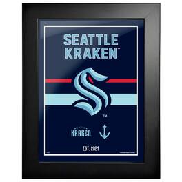 Mustang Drinkware - Seattle Kraken 12'' x 16'' Framed Artwork - Multicolor