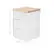 Alt View 18. Martha Stewart - Brody Premium Clear Plastic Storage Bins Paulownia Wood Lid-3.75"x3" - Clear/Light Natural.