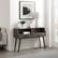 Alt View Zoom 12. Walker Edison - Contemporary 2-Drawer Entry Table with Glass Shelves - Stale Grey/Black.
