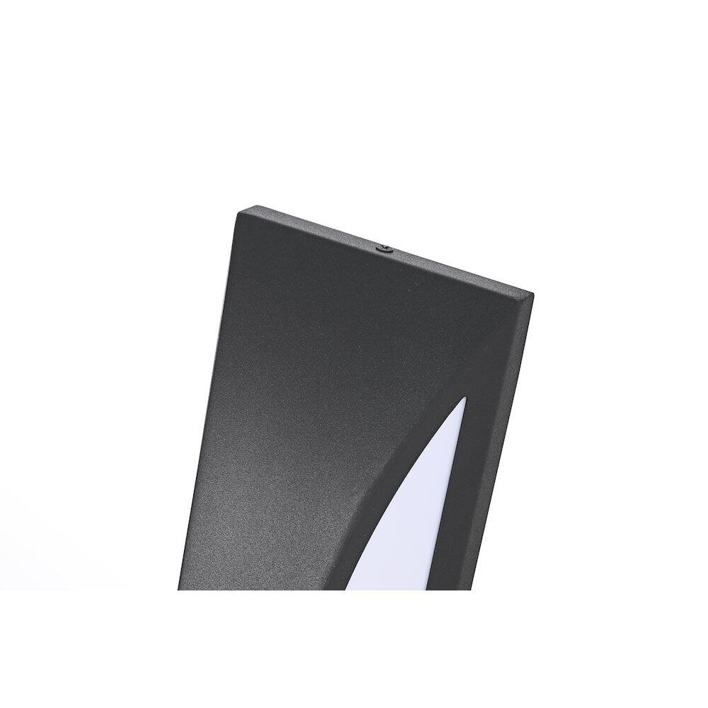 Back. Elegant Lighting - Zayn 5 Inch Outdoor Wall Sconce In Black - Black.