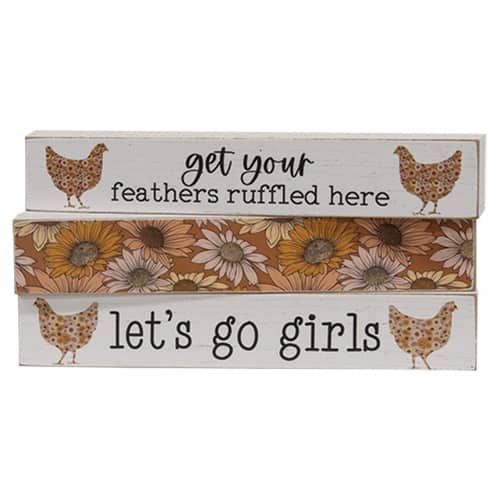 BreeBe - Let's Go Girls Floral Chicken Mini Stick - 3 Asstd - Multicolor