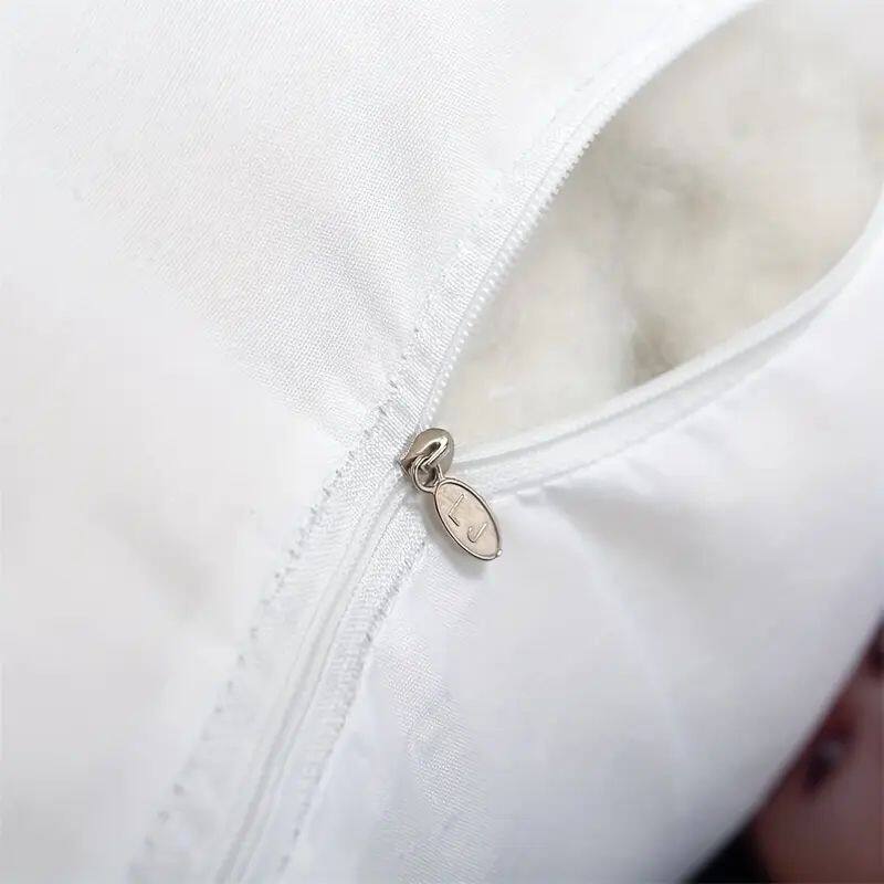 Back. TinyHomie - Body Pillow 14x36Inch - White.