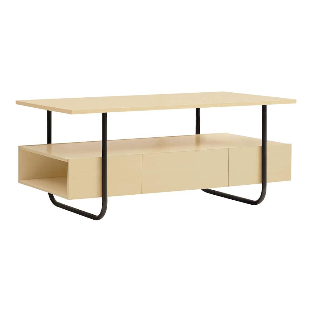 Furniture of America - Parte Wood Storage Coffee Table in Light Maple - Brown
