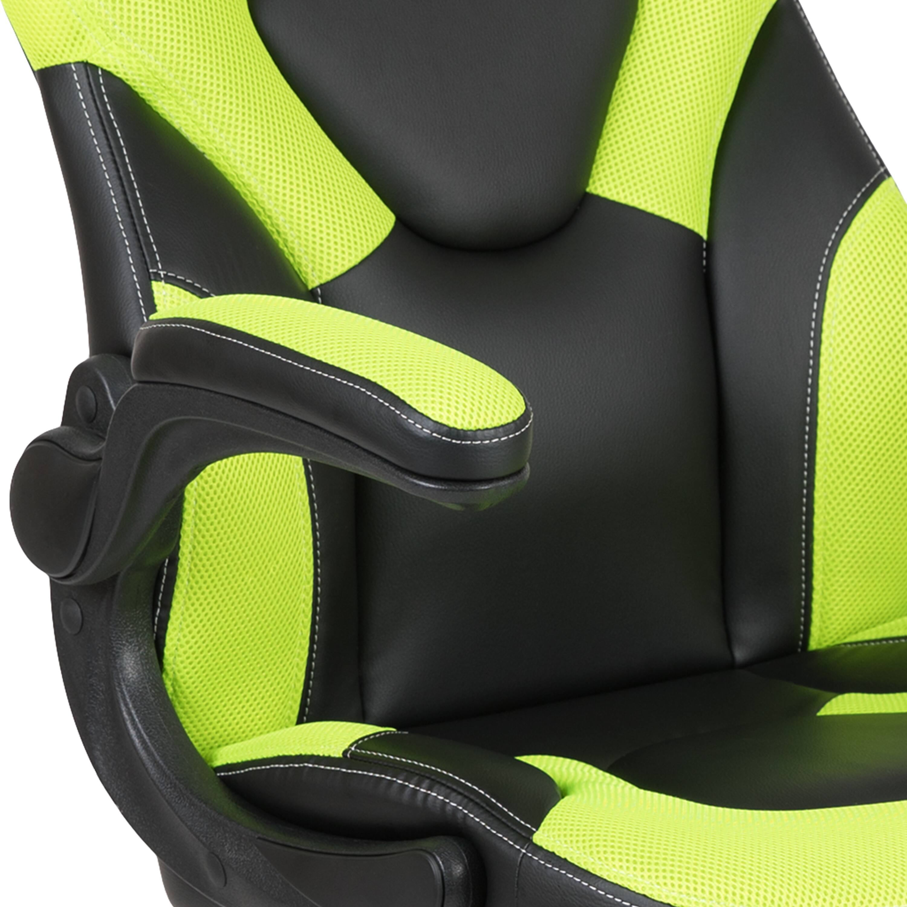 Alt View 10. Emma + Oliver - Z100 Gaming Chair Racing Office Ergonomic Computer PC Adjustable Swivel Chair - Neon Green.