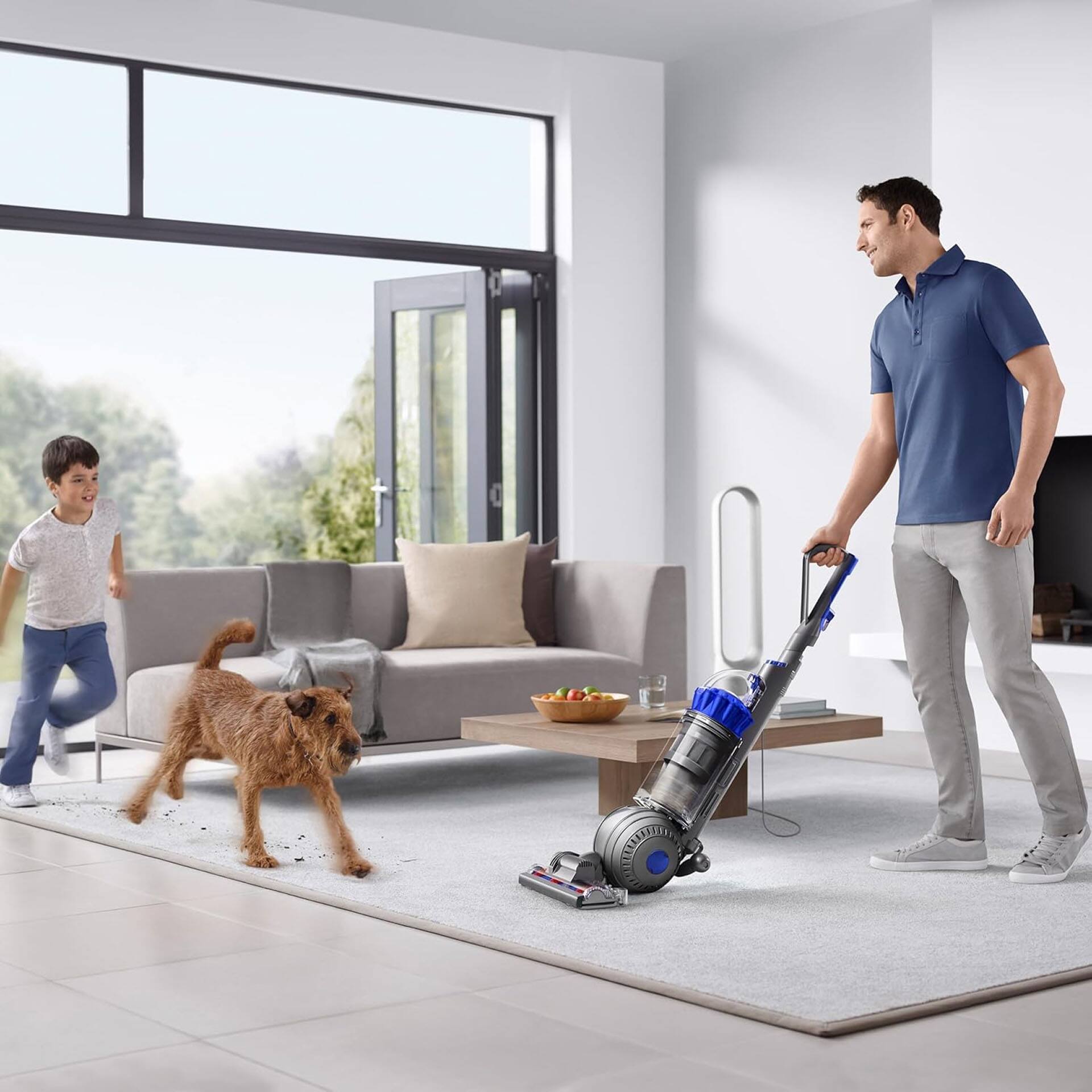 Alt View 2. Dyson - Exclusive Ball Animal 2 Plus Corded Upright Vacuum with 5 Accessories - Molded Blue.
