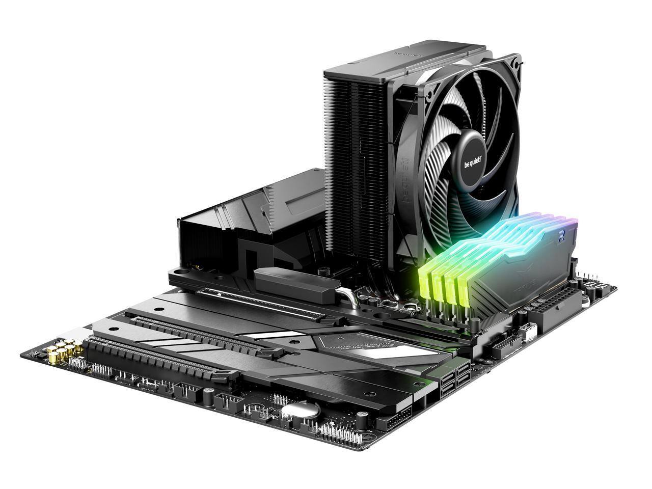 Alt View 3. be quiet! - be quiet! Pure Rock 3 Black 120mm CPU Cooler - Intel 1851/1700/1200/1150/1151/1155 & AMD AM5/AM4 - Black.