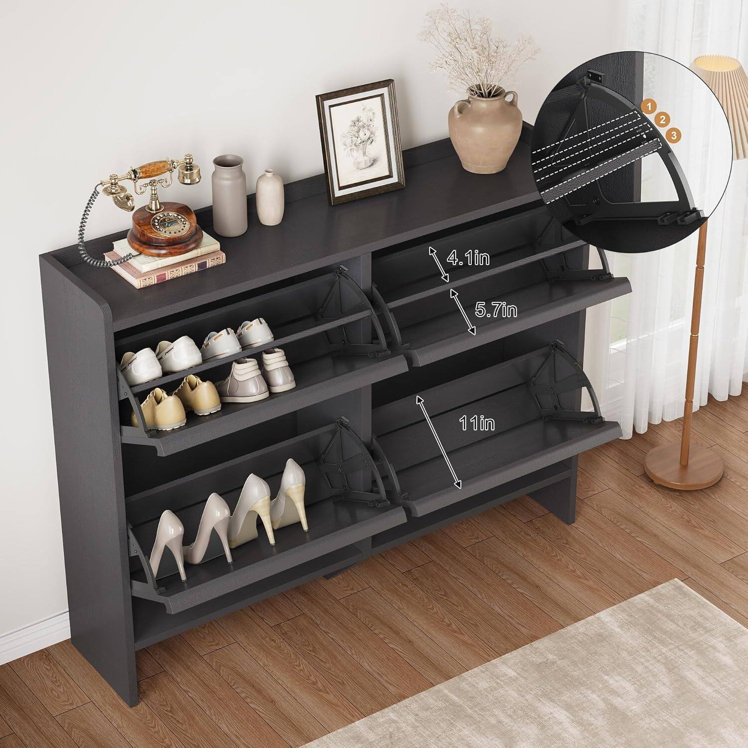 1 2 3  
4.1 in  
5.7 in  
11 in