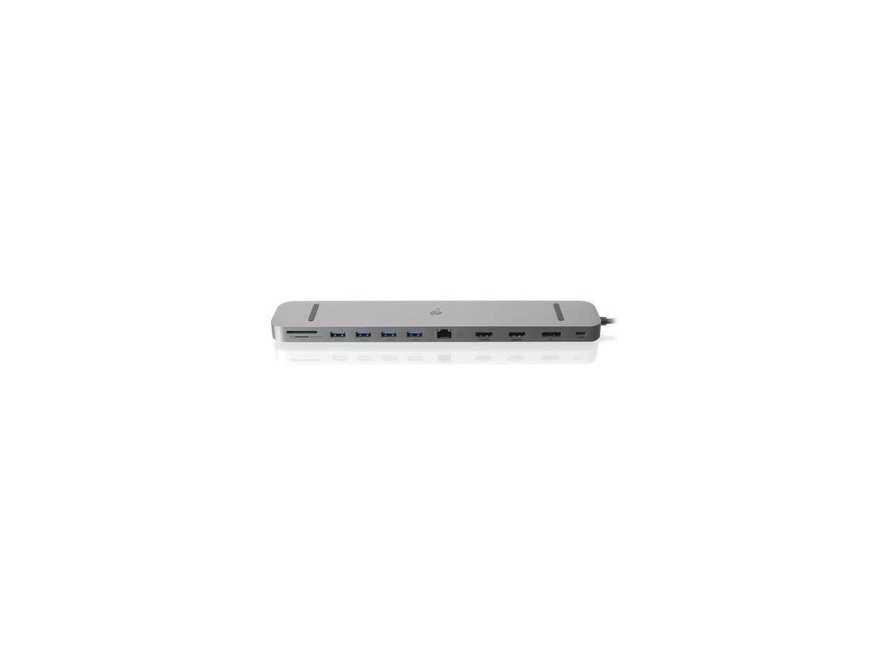 Alt View 7. IOGEAR - IOGEAR Dock Pro USB-C Triple HD Dock w/ PD 3.0 GUD3C4K3.