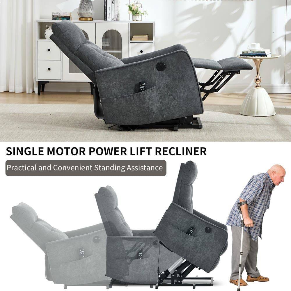 SINGLE MOTOR POWER LIFT RECLINER  
Practical and Convenient Standing Assistance