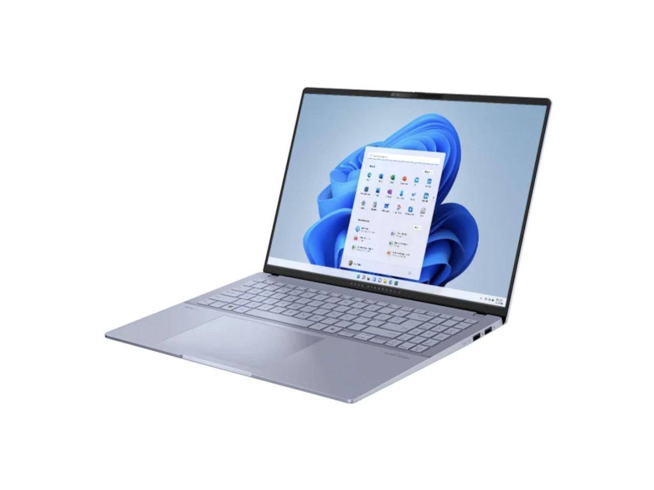 Alt View 3. ASUS - ASUS Vivobook S16 16" OLED Intel Core Ultra 9-285H 32GB 1TB SSD Intel Arc Win 11 Pro - Mist Blue - Mist Blue.