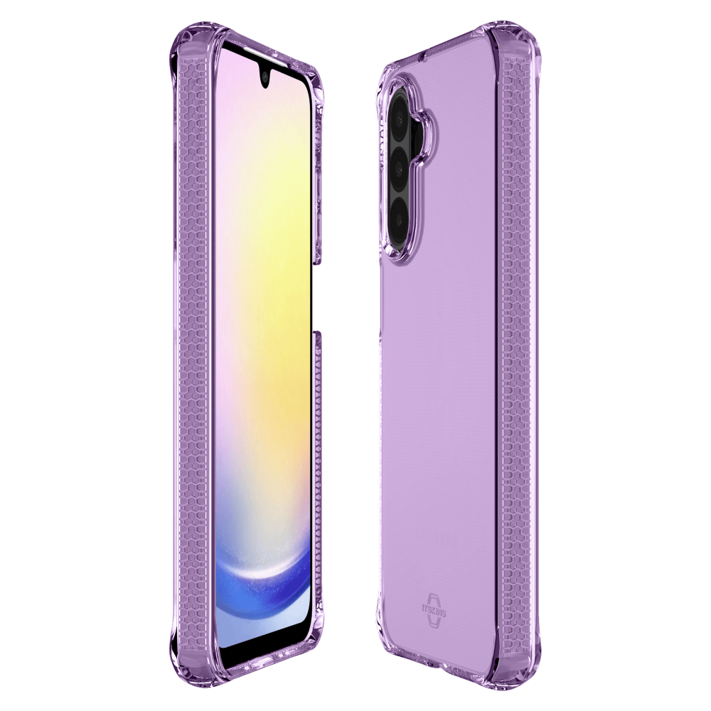 Alt View 2. Itskins - ITSKINS Spectrum_R // Clear Case for Samsung Galaxy A26 - Light Purple - Purple.